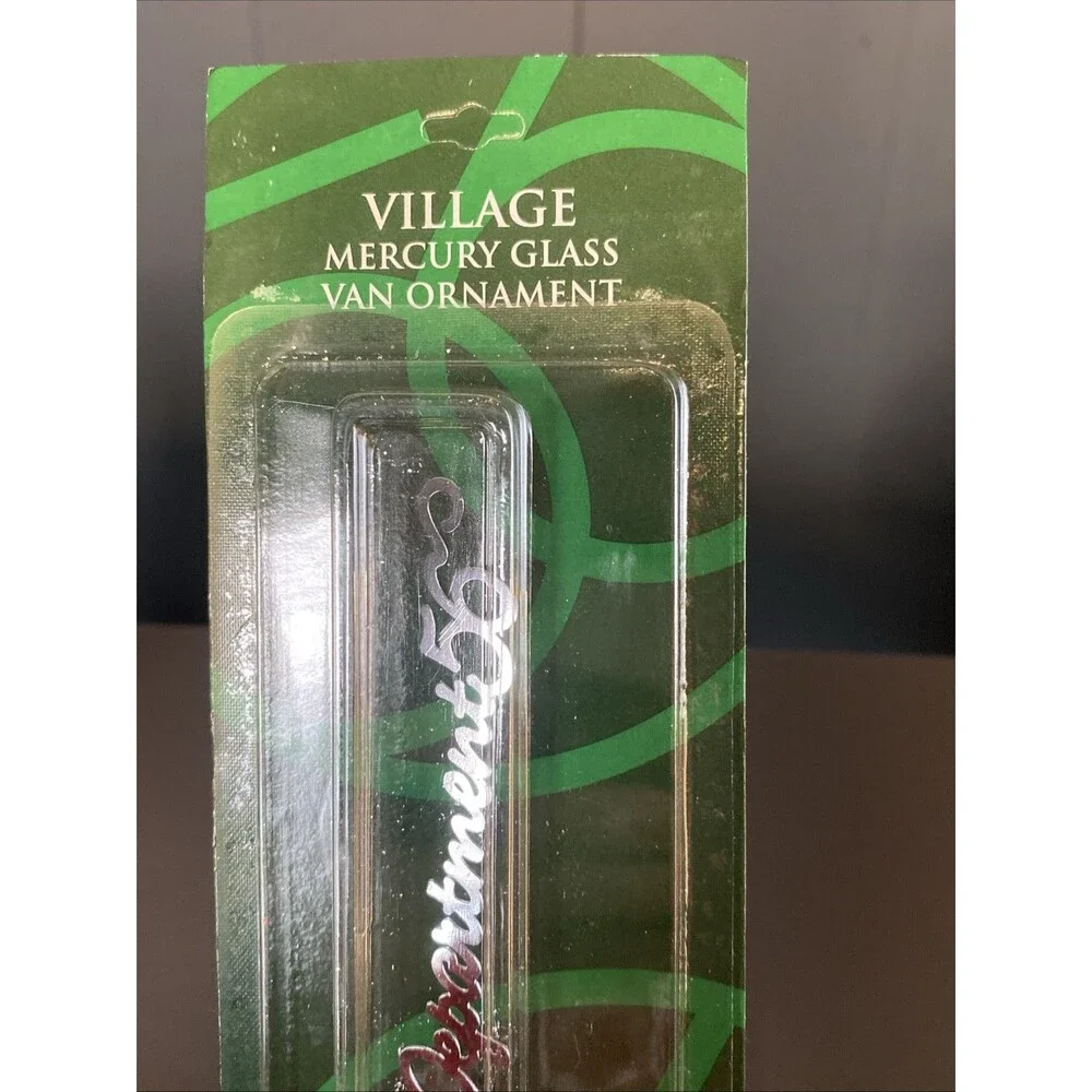 Vintage Dept 56 Mercury Glass Van Ornament 2001 The Village Express 6